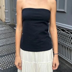 Navy Blue Brandy Melville Evelyn Tube Top